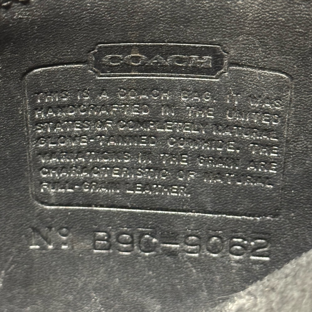 Coach Black Leather Crossbody/Shoulder Bag - Picture 8 of 9